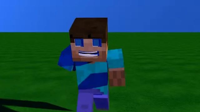 cinema 4D minecraft run.майнкрафт синема 4 д бег тестхотьбы. смотреть онлайн