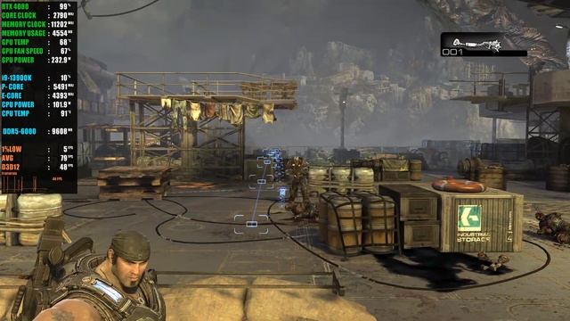 Gears of War 3 PC Gameplay | Xenia Canary 2023 | Xbox 360 Emulator | RTX 4080 | i9 13900K | 4K