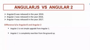 AngularJS vs Angular2