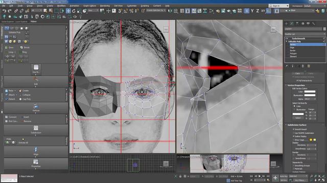 3ds Max.Моделирование персонажа.Бертрис.Часть 6 .Блокинг головы персонажа.