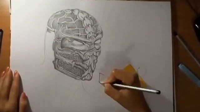 Speed Drawing:Mortal Kombat 9 Scorpion How to draw Scorpion Mortal Kombat