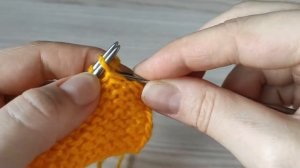 Как закрыть плечевые швы спицами / Метод трёх спиц. Закрытие петель спицами