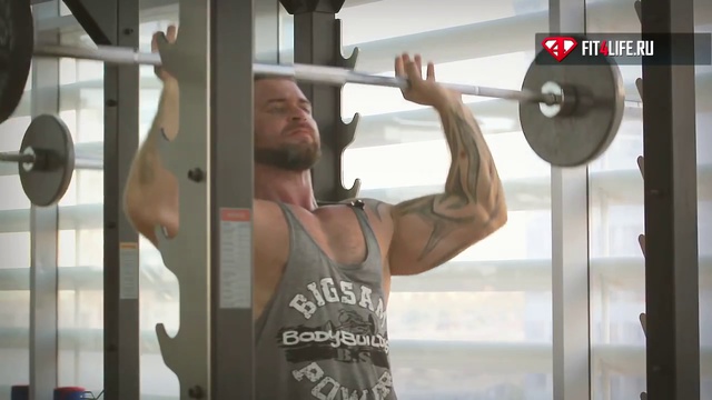 УПРАЖНЕНИЕ  ЖИМ ШТАНГИ СТОЯ смотреть онлайн