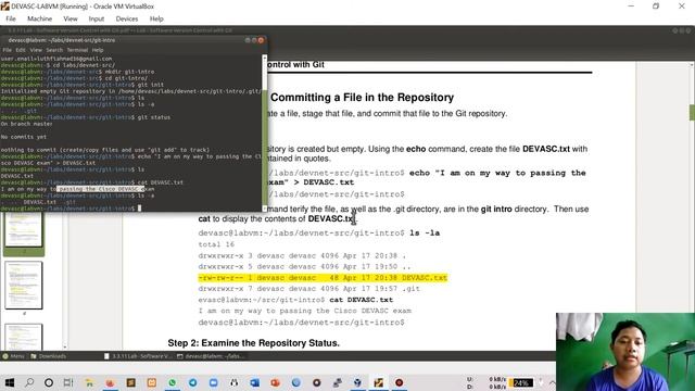 3.3.11 Lab - Software Version Control with Git part 1-4 | Cisco DevNet
