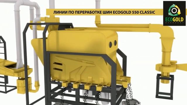 Линия переработки шин 550 кг/час Tyre recycling line 550 kg / h смотреть онлайн