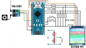FM radio приёмник TEA5767 на Arduino