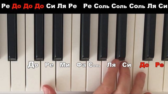 Как играть ЗЕЛЕНЫЕ ОЧКИ (13 КАРТ) НА ПИАНИНО