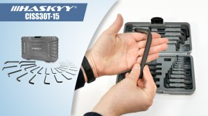 Распаковка набора шестигранных метрических и дюймовых ключей CISS30T-15 | HASKYY