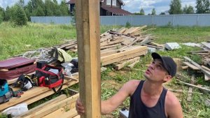 Каркасный домик-бытовка своими руками. Из деревянно металлической обрешётки.