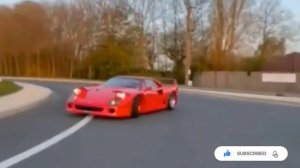 Ferrari  F40 Super loud Acceleration  |  Ferrari  Drifting