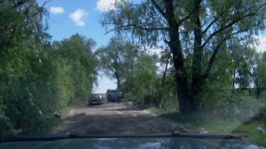 Дамба на остров. р.Иртыш. с.Надеждино Омский р-н. Вид с регистратора