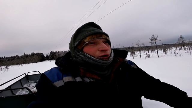 КАК ЕДЕТ ВЕЗДЕХОД (КАРАКАТ) ПО СНЕГУ В ФЕВРАЛЕ 2021.ПУТЬ К НОВОМУ ОЗЕРУ. смотреть онлайн