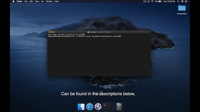 Send Mac Screenshots to Specific Folder