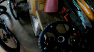 Замена стальных шатунов и передней звезды на алюминиевые шатуны prowheel и звезду narrow wide на 32