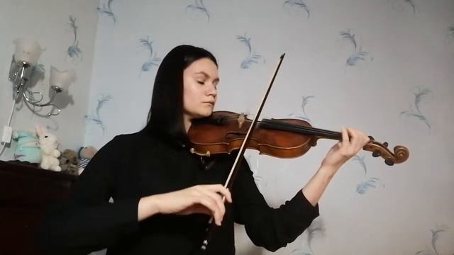 Анастасия Римская. И.С.Бах. Жига из партиты ре-минор для скрипки соло.
