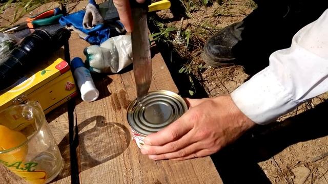 Как открыть банку ножом? смотреть онлайн