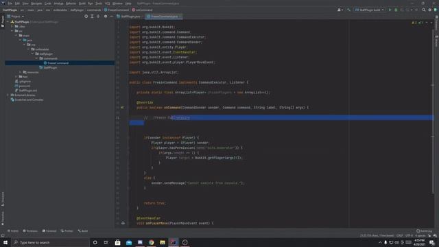 Spigot Tutorial - Staff Freeze Players! - Part 5 смотреть онлайн