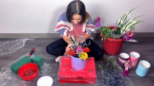 How to make DIY Bouquet in a Hat Box