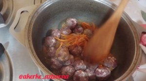 Фрикадельки с гарниром. Быстрый, вкусный ужин.