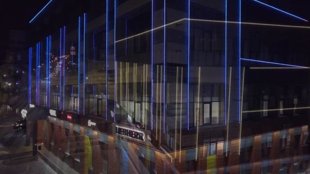 Архитектурное освещение торгового дома «На Герцена» в г.Омске