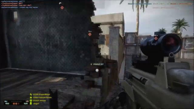 Battlefield Bad Company 2 [VSS Sniper Rifle Gameplay] смотреть онлайн