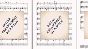 Утомлённое солнце (муз.Е.Петерcбурского, сл.И.Альбека) Ноты для вокала и гитары