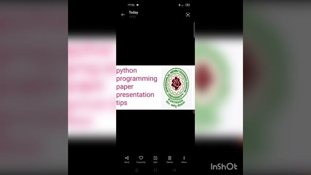 python programming paper presentation tips