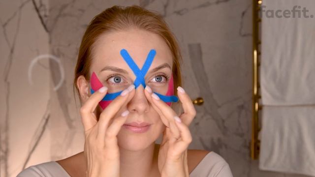 Тейпирование лица / КОМПЛЕКС “ОТ МОРЩИН" / Тейп для лица смотреть онлайн