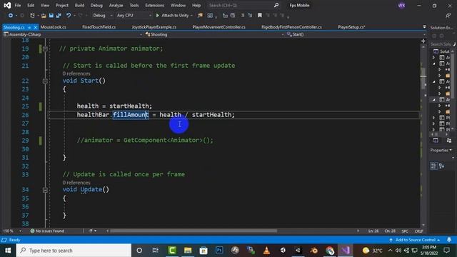 Adding Health And Damages Photon Unity #29 | FPS Mobile Multiplayer Complete Game Course Unity