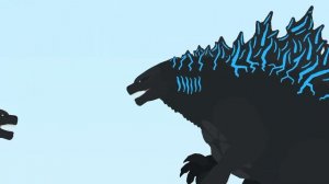 Godzilla 2019 v.s Godzilla 2021 Stick Nodes Animation