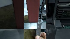 работа гриндера 1.5квт с лентой шириной 100мм