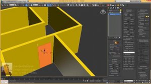 Как сделать дверные проёмы в 3d max - План квартиры в 3d max 3