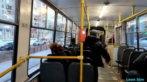 Поездка на трамвае «ЛВС-86К» "0631", по маршруту ?100?.