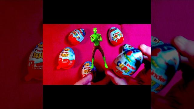 Spiderman Candy's Kinder ASMR lollipops satisfying video Kinder Joy, Kinder Surprise #shorts  (4)