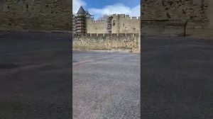Башни и стены крепости Каркассон на юге Франции снаружи сняты друзьями Карагандинца