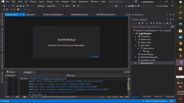 WPF Login and Register Page using SQL Server смотреть онлайн