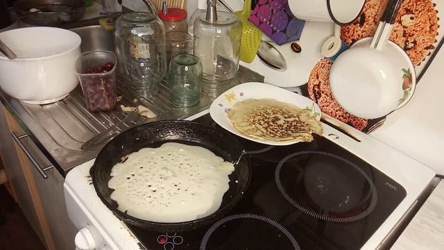 именно так, я не делала//блины на сухих сливках//2 февраля 2022 г.