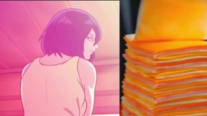 Mikasa cheese slap meme