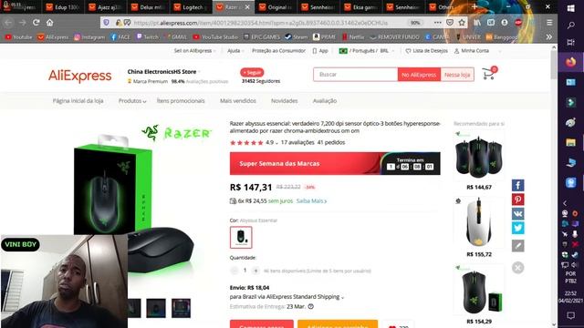 FONE SENNHEISER BARATO E RAZER ABYSSUS ESTÁ DE VOLTA - ALIEXPRESS PROMOÇÕES смотреть онлайн