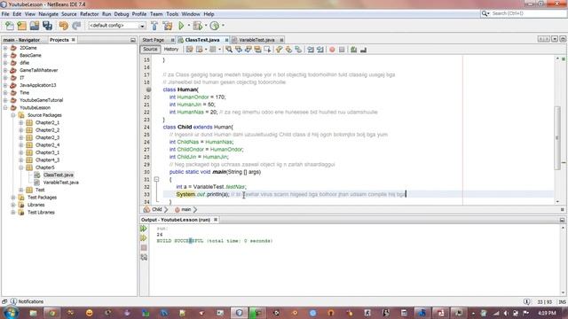 Mongolian Java Programming Tutorial Part 20 "Class,Variable,Method,Constructor" смотреть онлайн