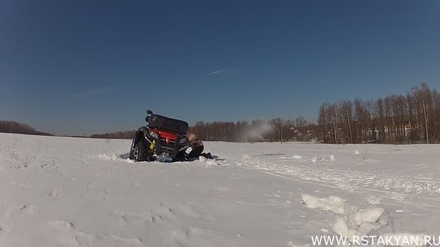 2013.03 Покатушки-покапушки. Достаю квадр с поля