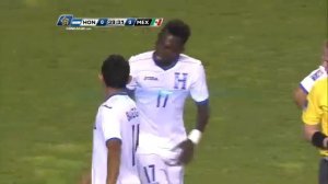 Yellow card HON - No.11 Allan BANEGAS #CMOQ2015 #CONCACAF @FenafuthOrg @miseleccionMX