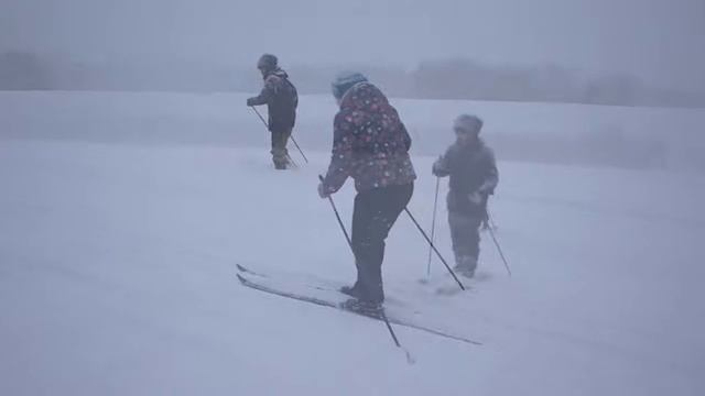 Лыжная прогулка с друзьями из Франции