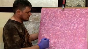 Декоративные краски и штукатурки шелк, мастер-класс по нанесению Decorazza Seta тампоном.