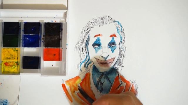 Рисуем Джокера Акварелью - ФанАрт за 6 минут смотреть онлайн