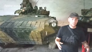 Ополченцы на Донбассе усилили БМП-2 и Т-64 динамической защитой