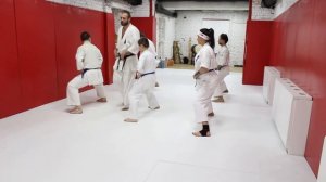 Макс Дедик. Экзамен на 7 кю, перемещения со сменой стоек. Mad Max Dojo