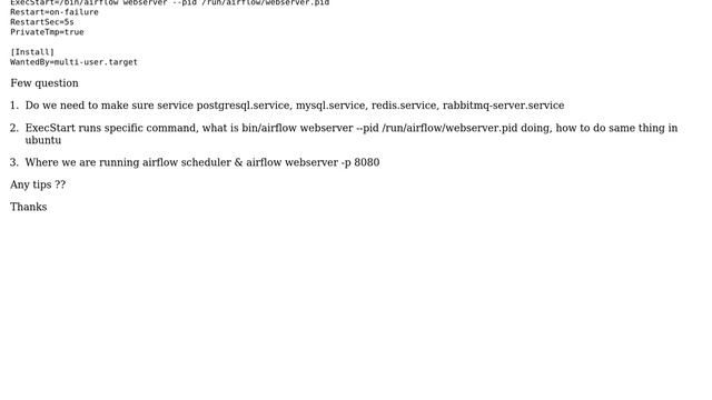 Unix & Linux: How to install Airflow in systemd files in ubuntu 16? смотреть онлайн