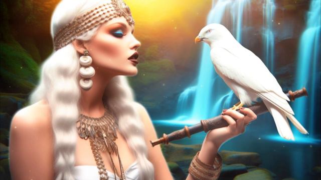 Sinta a mensagem da flauta de cura tibetana para aliviar o estresse ao som das águas da cachoeira смотреть онлайн