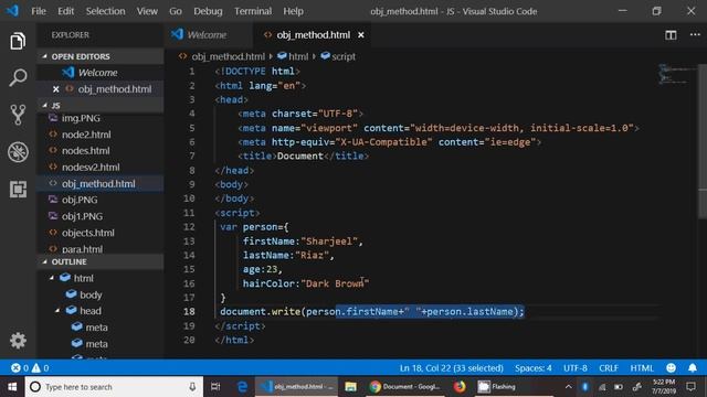 43 Object methods in javaScript in urdu